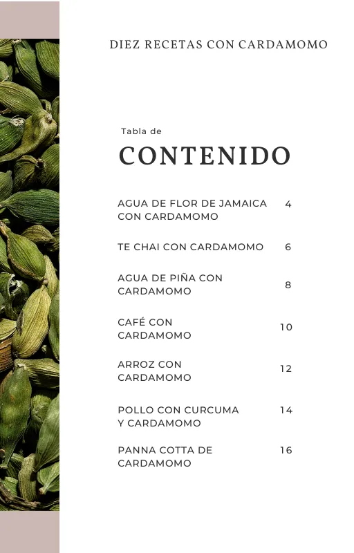 Té chai con cardamomo del recetario