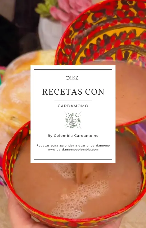 Portada del recetario de recetas con cardamomo
